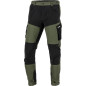 Spodnie z elementami stretch zielono-czarne, '3xl', ce,lahti