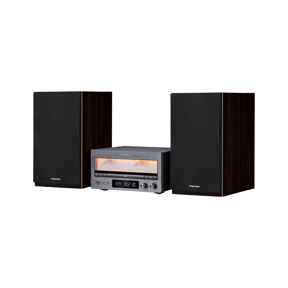 Wieża HiFi Kruger&Matz KM1995 (Wzmacniacz klasy A, CD, USB,  Bluetooth, radio cyfrowe DAB+, FM)