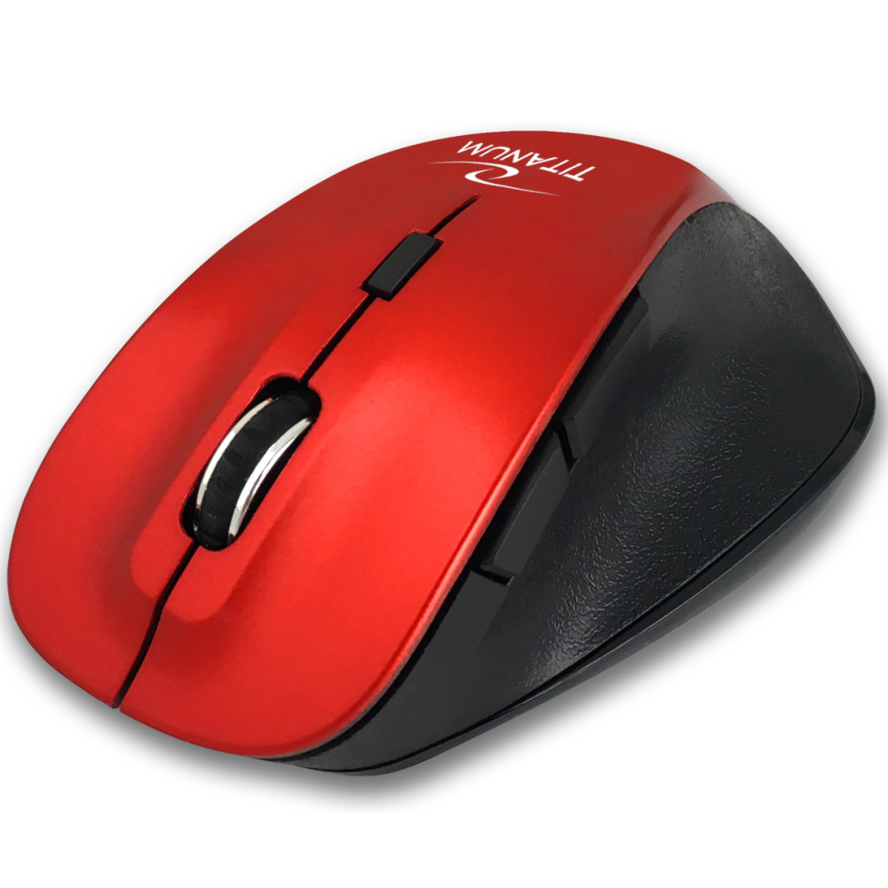 TM122R Titanum trådlös Bluetooth 6D optisk mus fornax röd