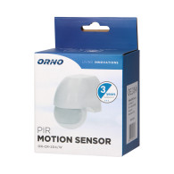 Rörelsesensor 180 grader, justerbar vertikalt och horisontellt, IP44, 1200W, vit