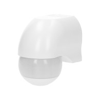 Rörelsesensor 180 grader, justerbar vertikalt och horisontellt, IP44, 1200W, vit