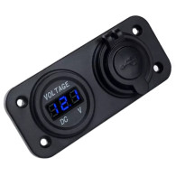 PLS37B Tändaruttag med 2x USB