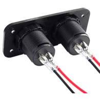 PLS37B Tändaruttag med 2x USB