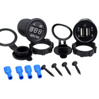 PLS37B Tändaruttag med 2x USB