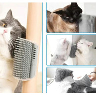 ZW15 Hörndjur skrapskydd med borste för katt