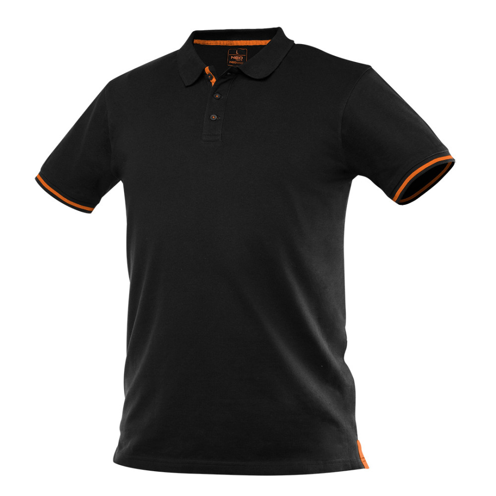 Polo t-shirt Neo Garage, 100% bomull pique, storlek L. Polo t-shirt Neo Garage, 100% bomull pique, storlek L.