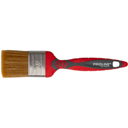 Platt premium pensel 40mm, tvåkomponentshandtag, rostfritt stål, olja, proline