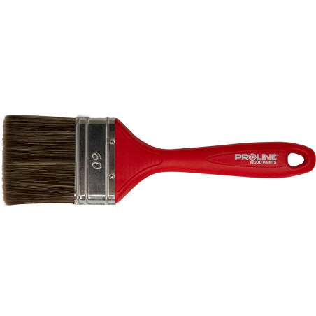 Platt pensel standard 60 mm, plasthandtag, för trä, Proline.