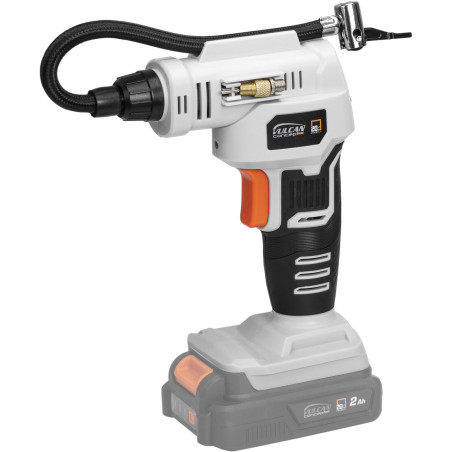 Minikompressor 8 bar, utan batteri/laddare. Anslutning 20V.