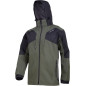 Jacka 3-i-1 med avtagbar foder i grön-svart, 'l', CE, Lahti