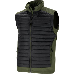 Ärmellos fodrad svart-grön jacka, 'l', ce, lahti