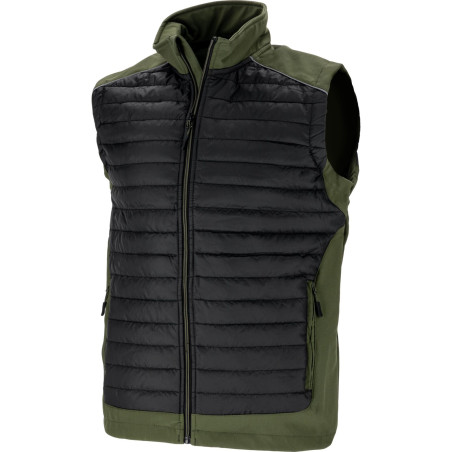 Ärmellos fodrad svart-grön jacka, 'l', ce, lahti