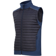Ärmellose gefütterte Weste, schwarz-blau, '2xl', CE, Lahti