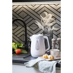 MS 1261 grå plastvattenkokare 1,7 l