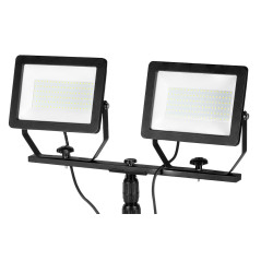 Reflektor dubbel 2x100W SMD LED 2 x 8500lm på stativ 1,8m
