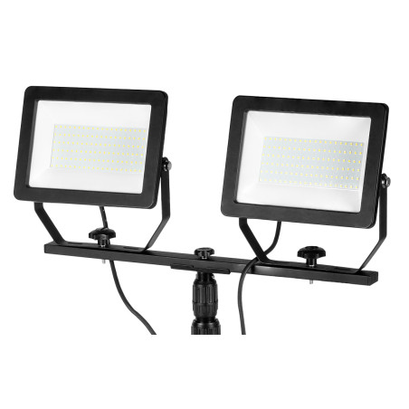 Reflektor dubbel 2x100W SMD LED 2 x 8500lm på stativ 1,8m
