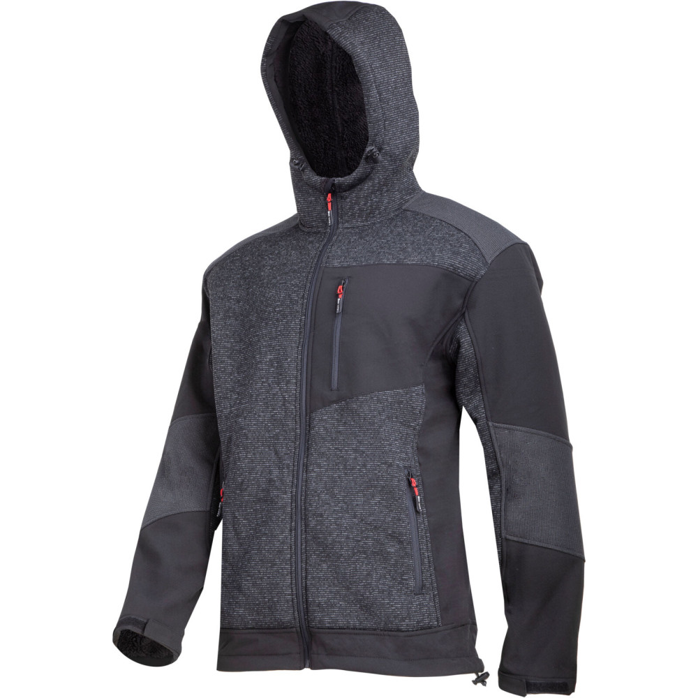 Jacka fodrad med sherpa i svartgrå, '2xl', CE, Lahti Jacka fodrad med sherpa i svartgrå, '2xl', CE, Lahti