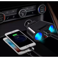 PLS41 Tändaruttag med fördelare + 2xusb