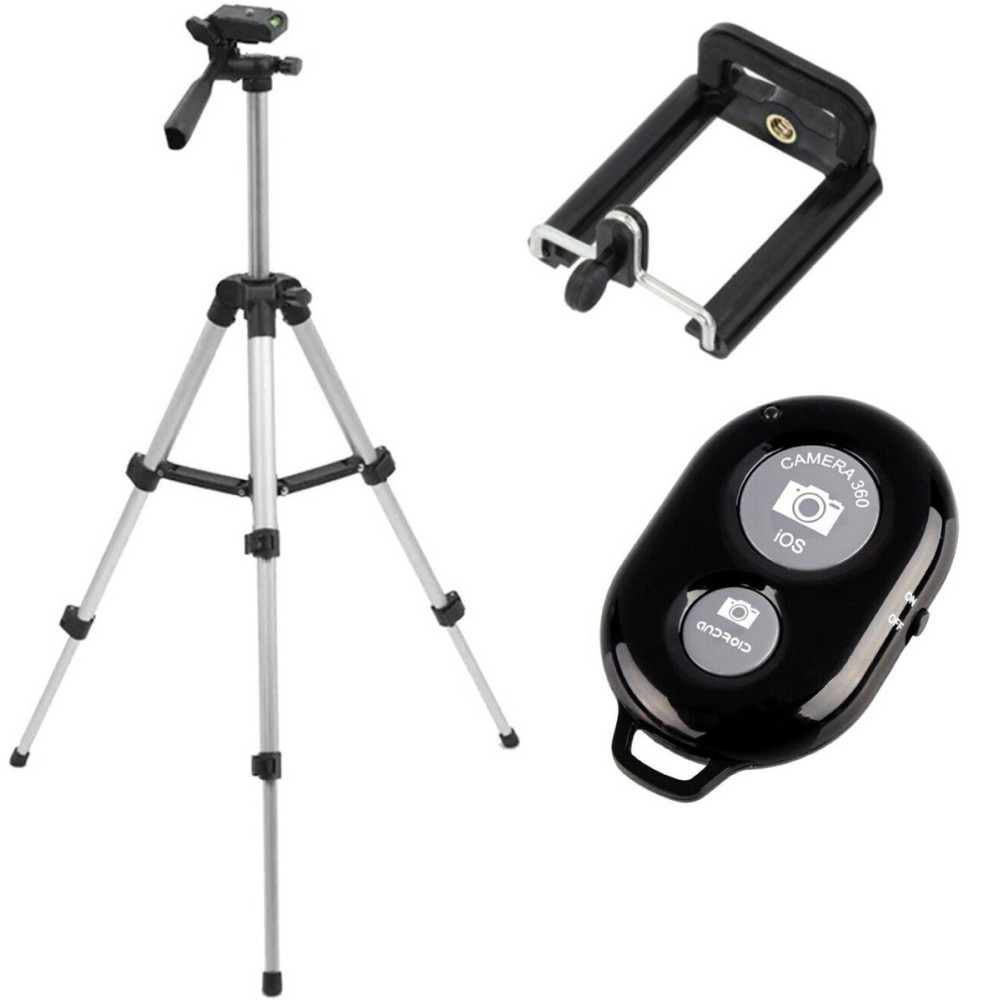 ST5C Fotostativ 112 cm + fjärrkontroll + handtag