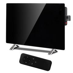 Glasvärmepanel Maclean, 600W infraröd, timer, fjärrkontroll, termostat, WiFi Tuya, svart färg, 55x100cm, MCE536