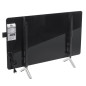 Glasvärmepanel Maclean, 600W infraröd, timer, fjärrkontroll, termostat, WiFi Tuya, svart färg, 55x100cm, MCE536