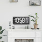 Väggklocka LED mycket stor GreenBlue, temperatur, datum, GB214