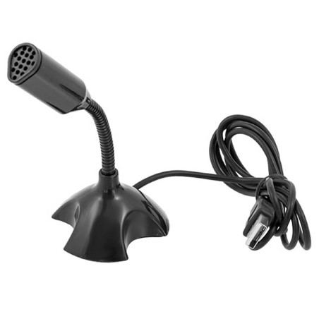 AK247 Mini USB-mikrofon med stativ för laptop och PC | HandlaSmidigt.se