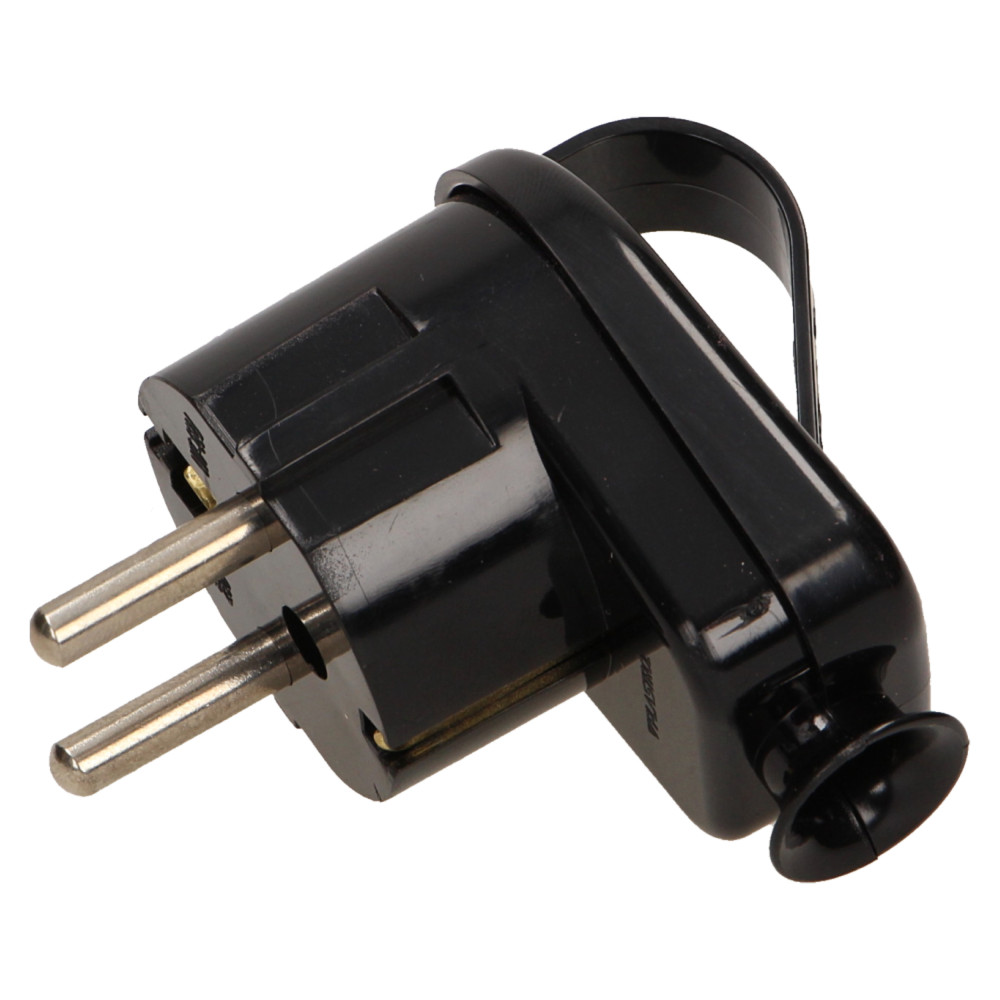 2634- Hörnkontakt wt-16u/z svart med öron uni-schuko 2634- Hörnkontakt wt-16u/z svart med öron uni-schuko