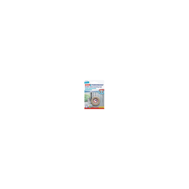 Tejp montering dubbelhäftande transparent 1,5m:19mm (h5574304) pro