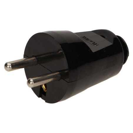2285- Stickkontakt wt-30 rak svart