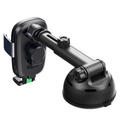 Trådlös/induktiv laddare Qi från Maclean, bilhållare, 5W/7.5W/10W/15W, automatisk, passar till telefoner 4.7-6.7'.