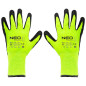 Arbetshandskar fodrade, nylon belagd med latex, 4142X, storlek 8