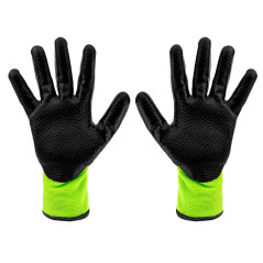 Arbetshandskar fodrade, nylon belagd med latex, 4142X, storlek 8 | HandlaSmidigt.se