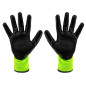Arbetshandskar fodrade, nylon belagd med latex, 4142X, storlek 10