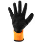 Arbetshandskar fodrade, polyester belagda med latex, 2242X, storlek 8