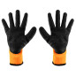 Arbetshandskar fodrade, polyester belagda med latex, 2242X, storlek 9