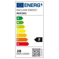 Żarówka LED Maclean, E27, 28W, 220-240V AC, zimna biała, 6500K, 2940lm, MCE302 CW
