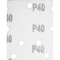 Slipande papper med kardborreband Delta 140 x 140 x 80 mm, K40, 5 st, med hål | HandlaSmidigt.se