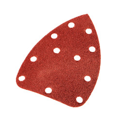Slipande papper med kardborreband delta 140 x 140 x 80 mm, K60, 5 st, med hål | HandlaSmidigt.se