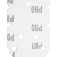 Slipande papper med kardborreband delta 140 x 140 x 80 mm, K60, 5 st, med hål | HandlaSmidigt.se