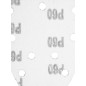 Slipande papper med kardborreband delta 140 x 140 x 80 mm, K60, 5 st, med hål