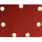Slipande papper med kardborreband delta 140 x 140 x 80 mm, K80, 5 st, med hål