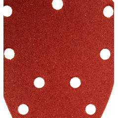 Slipande papper med kardborreband Delta 140 x 140 x 80 mm, K100, 5 st, med hål | HandlaSmidigt.se