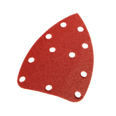 Slipande papper med kardborreband Delta 140 x 140 x 80 mm, K100, 5 st, med hål | HandlaSmidigt.se