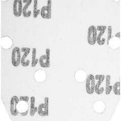 Slipande papper med kardborreband Delta 140 x 140 x 80 mm, K120, 5 st, med hål | HandlaSmidigt.se