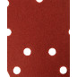 Slipande papper med kardborreband Delta 140 x 140 x 80 mm, K180, 5 st, med hål