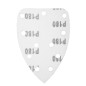 Slipande papper med kardborreband Delta 140 x 140 x 80 mm, K180, 5 st, med hål