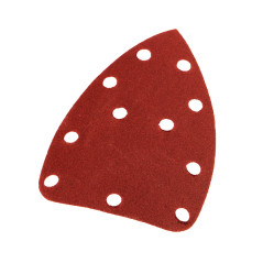 Slipande papper med kardborreband Delta 140 x 140 x 80 mm, K180, 5 st, med hål | HandlaSmidigt.se