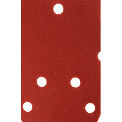 Slipande papper med kardborreband Delta 140 x 140 x 80 mm, K240, 5 st, med hål. | HandlaSmidigt.se