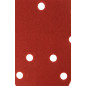 Slipande papper med kardborreband Delta 140 x 140 x 80 mm, K240, 5 st, med hål.